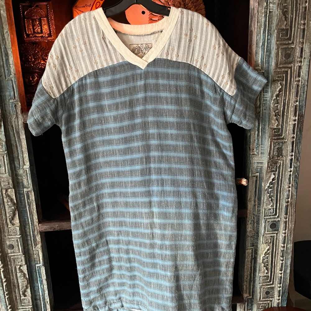Ace & Jig Striped Blue and White Mini Dress